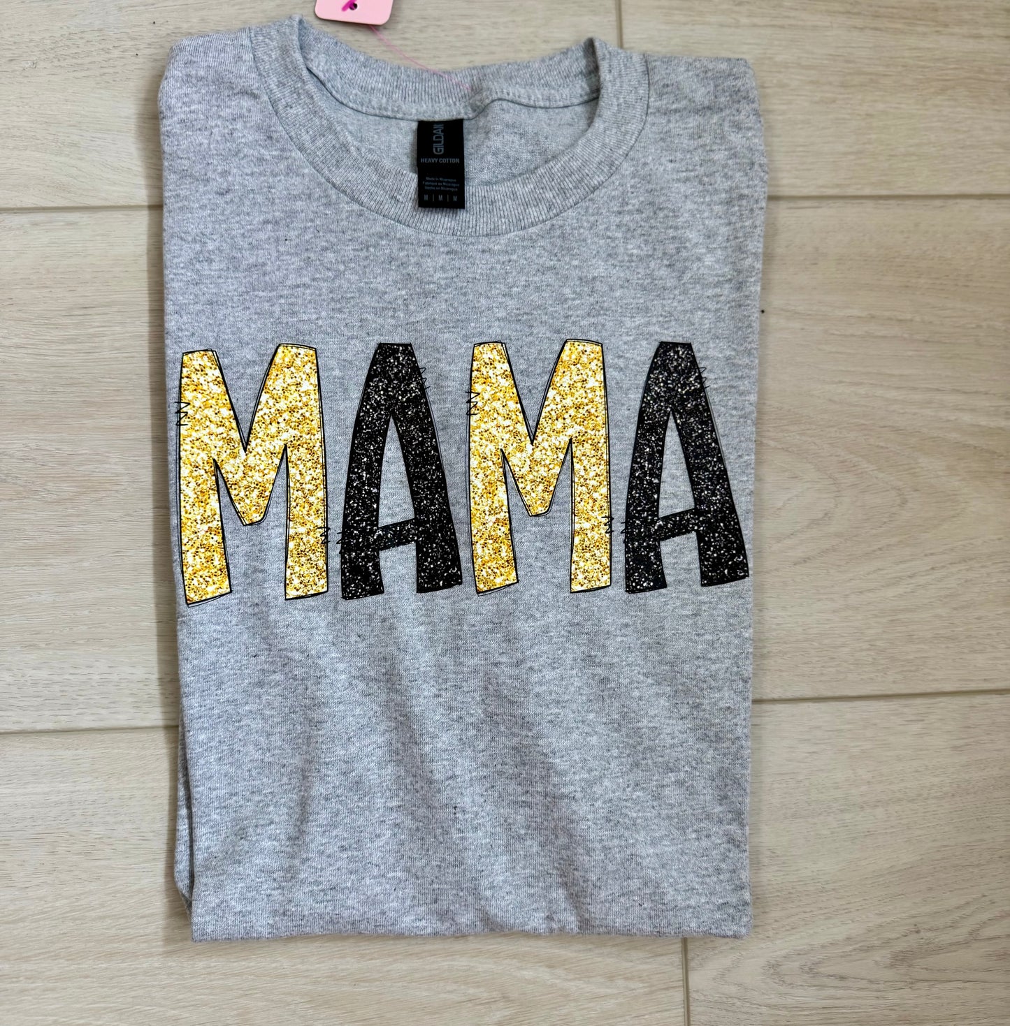 MAMA Glitter Graphic Sweatshirt